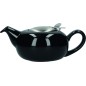 London Pottery Pebble Filter 2-Cup Gloss Black Teapot