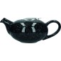 London Pottery Pebble Filter 4-Cup Flecked Black Teapot