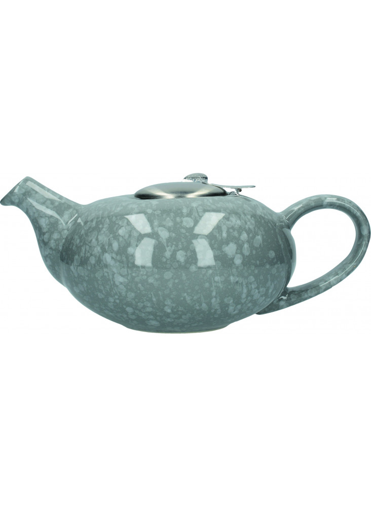 London Pottery Pebble Filter 4-Cup Flecked Grey Teapot