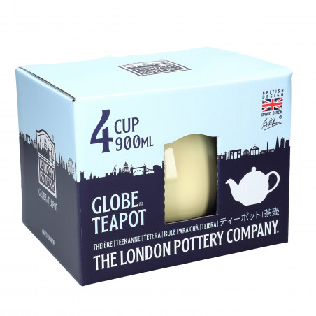 London Pottery Globe 4-Cup Teapot Ivory