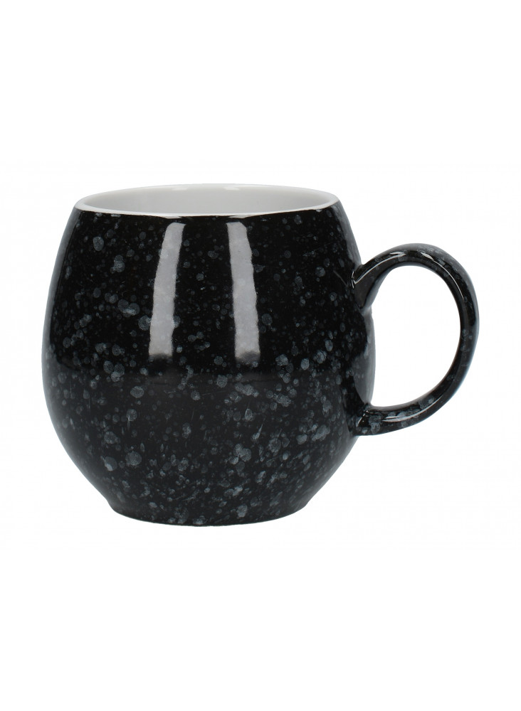 London Pottery Flecked Gloss Black Pebble Mug