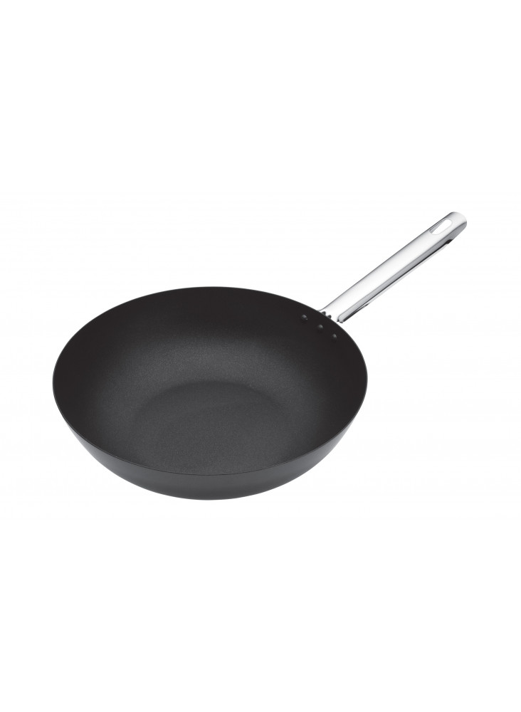 MasterClass Carbon Steel 30cm Wok