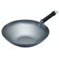 World of Flavours Oriental Plain Carbon Steel 30cm Wok