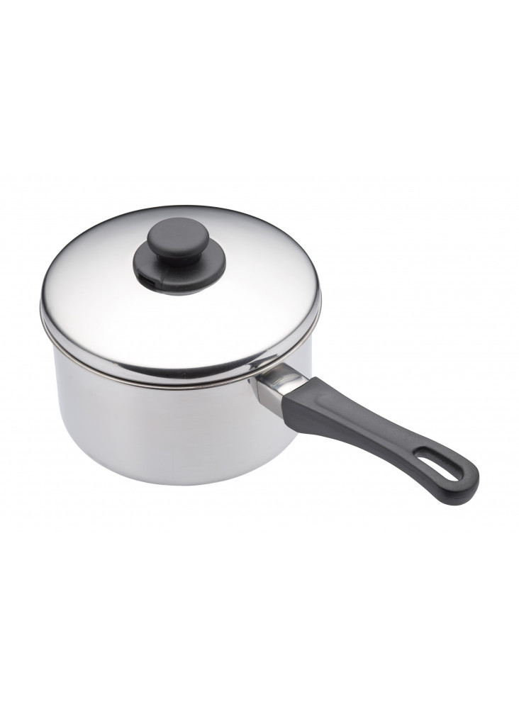 KitchenCraft Stainless Steel 18cm Extra Deep Saucepan