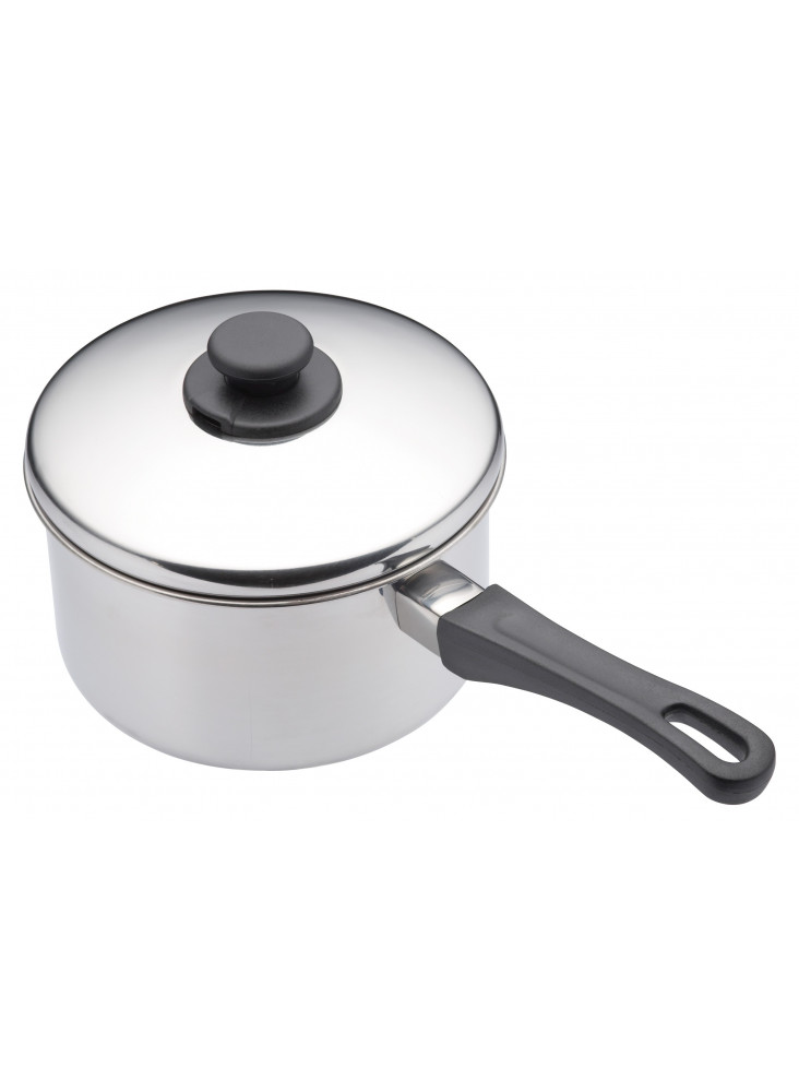 KitchenCraft Stainless Steel 20cm Extra Deep Saucepan