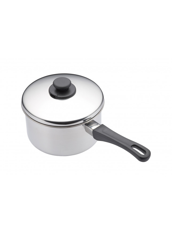 KitchenCraft Stainless Steel 16cm Extra Deep Saucepan