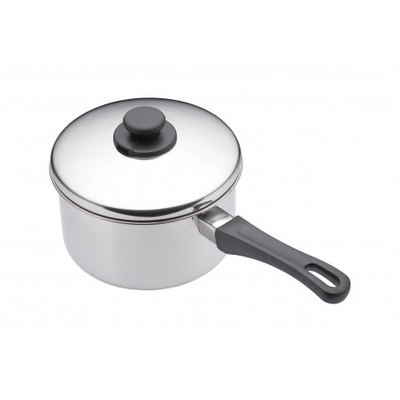 KitchenCraft Stainless Steel 16cm Extra Deep Saucepan