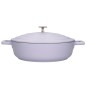 MasterClass Cast Aluminium Shallow 4 Litre Casserole Dish - Lavendar