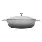 MasterClass Cast Aluminium Shallow 4 Litre Casserole Dish - Ombre Grey