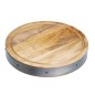 Industrial Kitchen Handmade Round Wooden Butcher’s Block Chopping Board