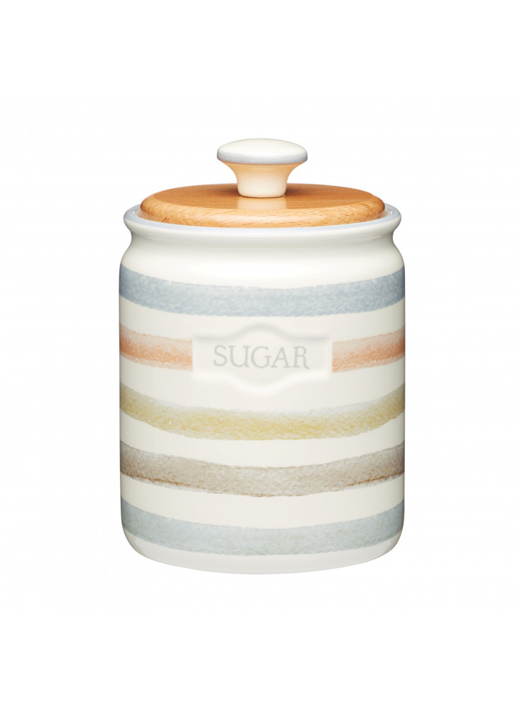 Classic Collection Striped Ceramic Sugar Container