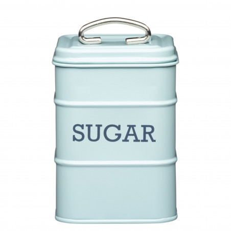 Living Nostalgia Vintage Blue Sugar Tin