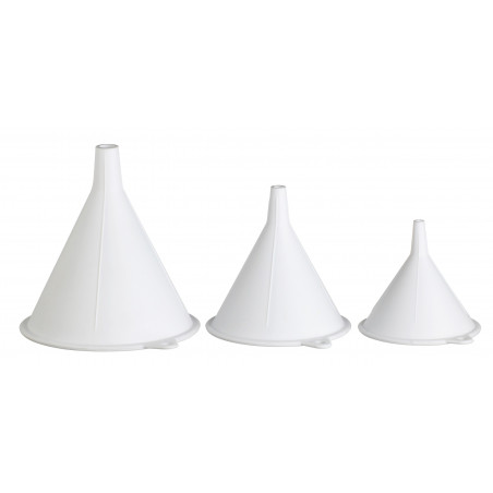 KitchenCraft Set of 3 Polypropylene Food Safe Funnels