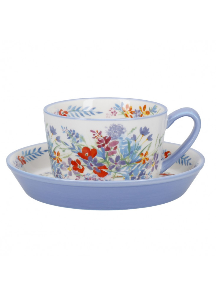 London Pottery Viscri Meadow Ceramic Teacup and Saucer