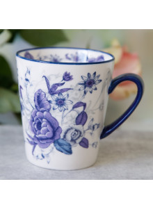 London Pottery Blue Rose 300ml Ceramic Mug