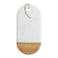 MasterClass Gourmet Prep & Serve Marble & Wood Rectangular Serving Board