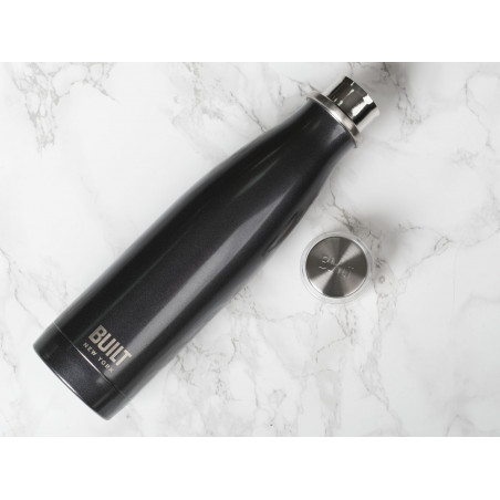 Built 500ml Double Walled Stainless Steel Water Bottle - Charcoal