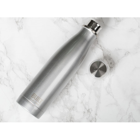 Built 500ml Double Walled Stainless Steel Water Bottle - Silver