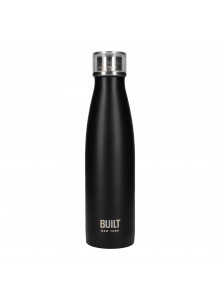 Built 500ml Double Walled Stainless Steel Water Bottle - Black