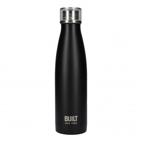 Built 500ml Double Walled Stainless Steel Water Bottle - Black