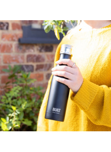 Built 500ml Double Walled Stainless Steel Water Bottle - Black