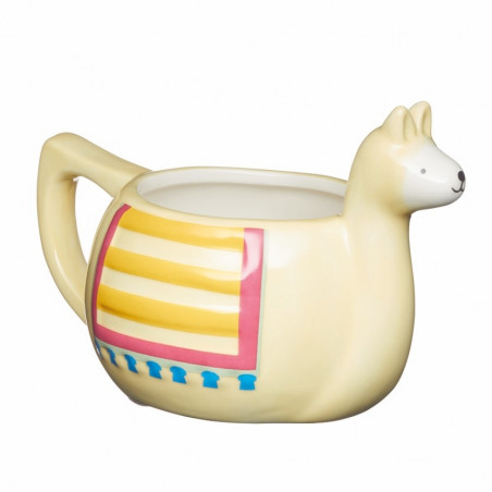 KitchenCraft Painted Ceramic Novelty Llama Mug