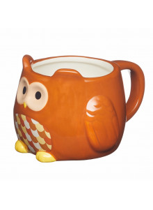 KitchenCraft Painted Ceramic Novelty Owl Mug