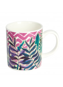 KitchenCraft Espresso Mug - Exotic Leaves Design