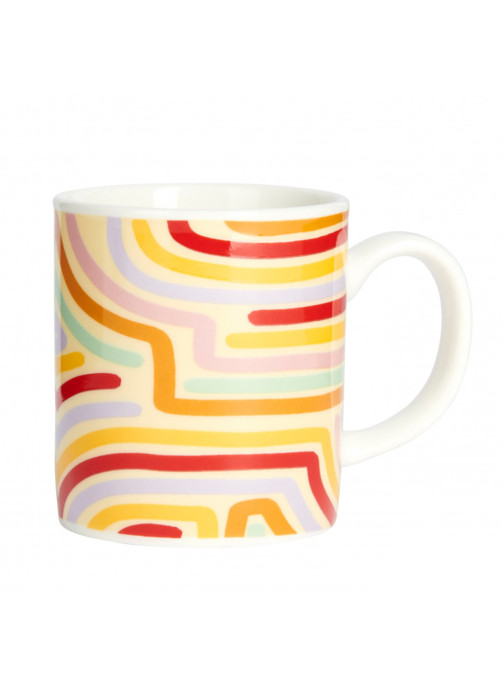 KitchenCraft Espresso Mug - Soleada Abstract Design