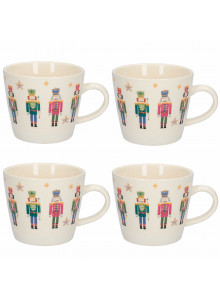 KitchenCraft The Nutcracker Collection Nutcracker Mug - Set Of 4