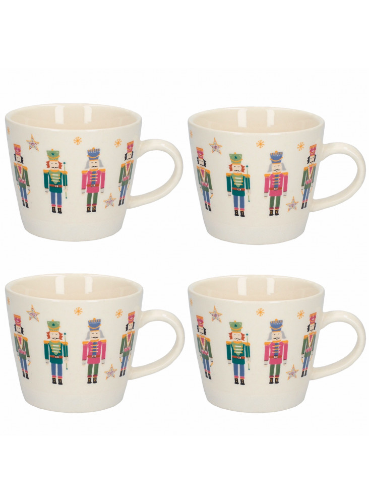 KitchenCraft The Nutcracker Collection Nutcracker Mug - Set Of 4