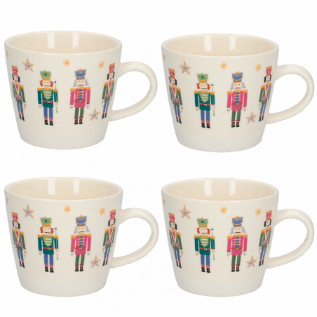 KitchenCraft The Nutcracker Collection Nutcracker Mug - Set Of 4