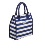 KitchenCraft Lulworth 4 Litre Blue Stripe Lunch / Snack Cool Bag