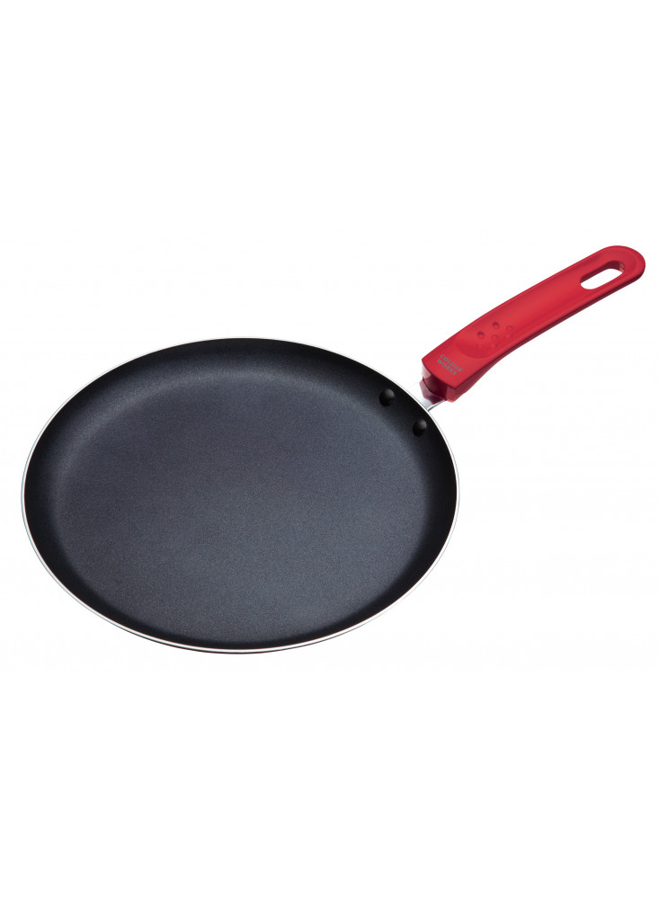 Colourworks Red Crêpe Pan with Soft Grip Handle