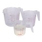 KitchenCraft Set of 3 Plastic Measuring Jugs