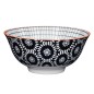 KitchenCraft Black Swirl Centred Ceramic Bowls