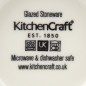 KitchenCraft Contrasting Blue Chevron and Spotty Ceramic Bowls