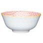 KitchenCraft Geometric Blue / Red Ceramic Bowls