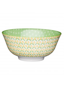 KitchenCraft Green Geometric Ceramic Bowls