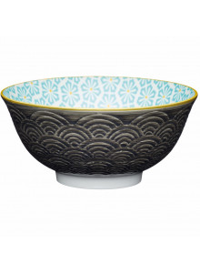 KitchenCraft Grey Arched Pattern Ceramic Bowls