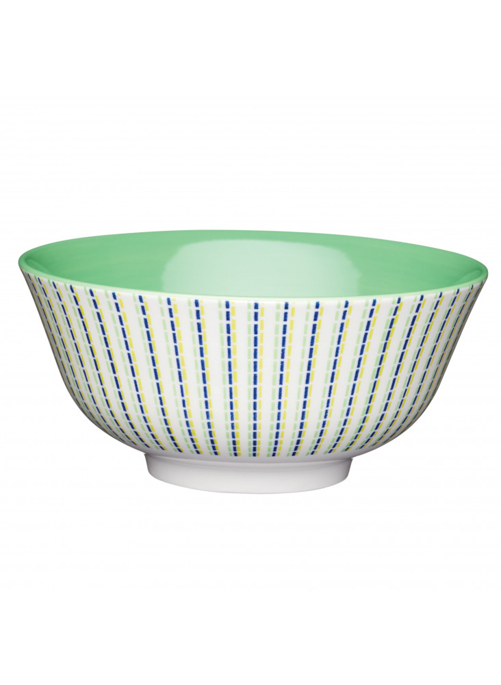 KitchenCraft Moroccan Style Lime Green Hues Ceramic Bowls