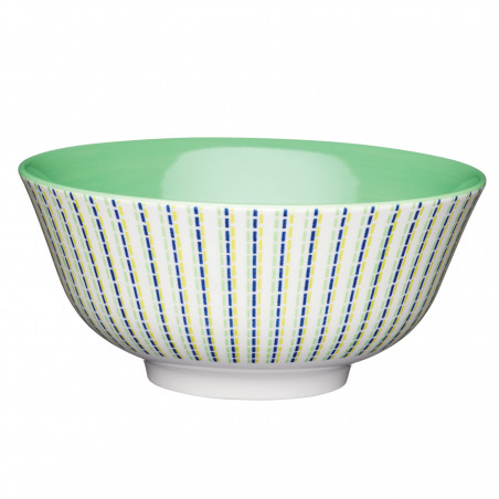 KitchenCraft Moroccan Style Lime Green Hues Ceramic Bowls