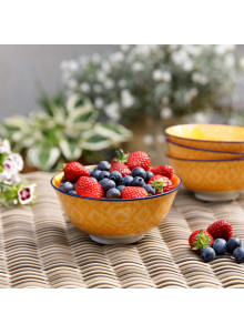 KitchenCraft Orange Spotty Ceramic Bowls