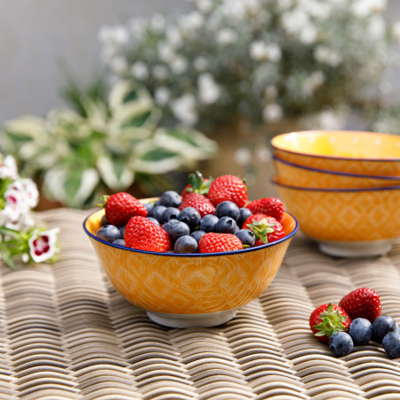 KitchenCraft Orange Spotty Ceramic Bowls