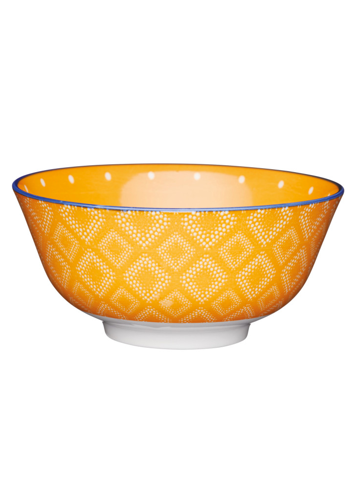 KitchenCraft Orange Spotty Ceramic Bowls