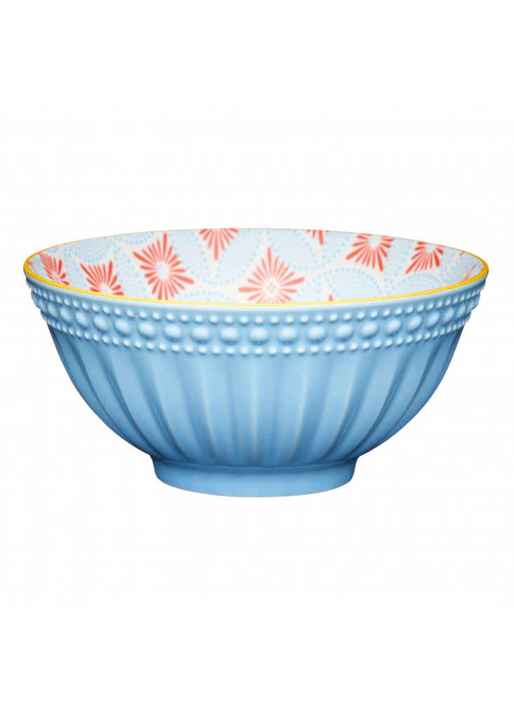 KitchenCraft Pale Blue Detailed Ceramic Bowls