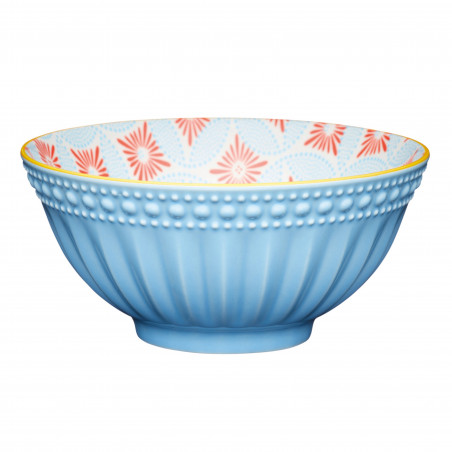 KitchenCraft Pale Blue Detailed Ceramic Bowls