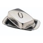 KitchenCraft Stainless Steel Covered Butter Dish