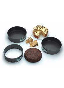 KitchenCraft Three Piece Non-Stick Spring Form Cake Tin Set