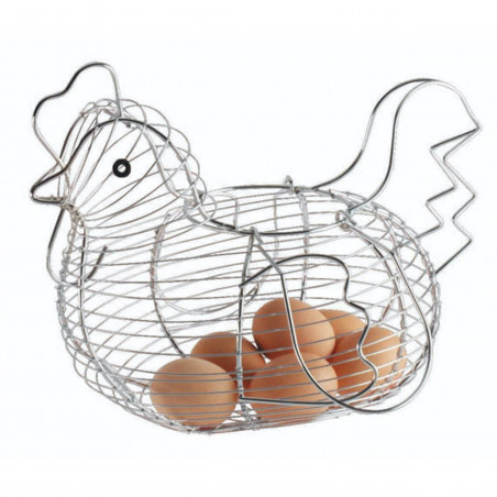 KitchenCraft Chrome Plated Wire Large Chicken Basket